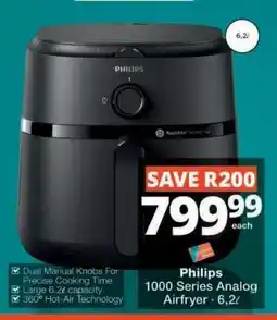 Checkers Philips 1000 Series Analog Airfryer offer