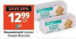 Checkers Housebrand Lemon Cream Biscuits offer