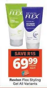 Checkers Revlon Flex Styling Gel All Variants offer