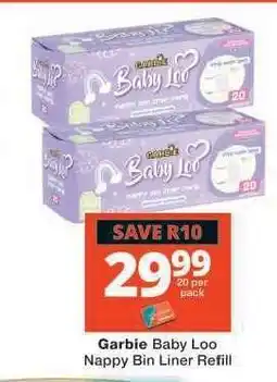 Checkers Garbie Baby Loo Nappy Bin Liner Refill offer