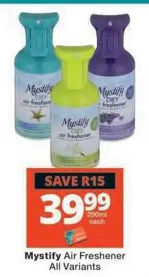 Checkers MYSTIFY AIR FRESHENER offer