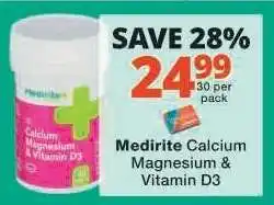 Checkers Medirite Calcium Magnesium & Vitamin D3 offer