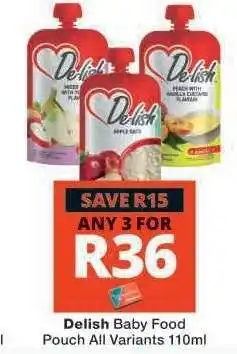 Checkers Delish Baby Food offer