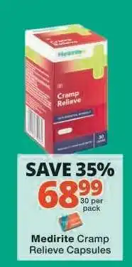 Checkers Medirite Cramp Relieve Capsules offer