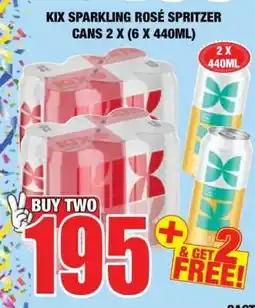 Boxer KIX Sparkling Rosè Spritzer Cans 2 x (6 x 440ml) offer