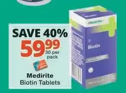 Checkers Medirite Biotin Tablets offer