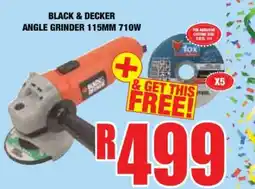 Boxer BLACK & DECKER ANGLE GRINDER 115MM 710W offer