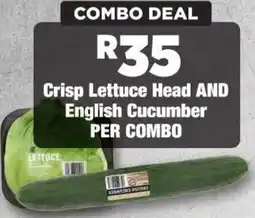 OK Foods Crisp Lettuce Head and English Cucumber offer