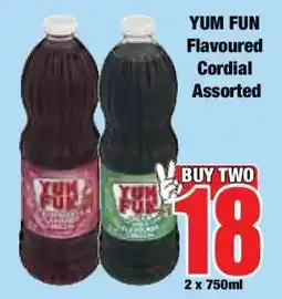 Boxer YUM FUN Flavoured Cordial Assorted offer