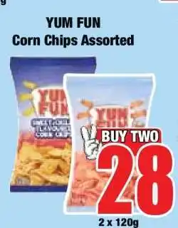 Boxer YUM FUN Corn Chips Assorted offer