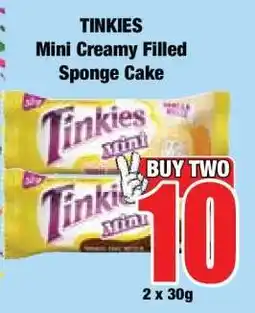 Boxer TINKIES Mini Creamy Filled Sponge Cake offer