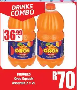 Boxer BROOKES Oros Squash Assorted 2 x 2L offer