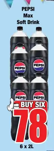 Boxer PEPSI Max Soft Drink offer