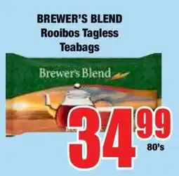 Boxer Brewer's Blend Rooibos Tagless Teabags offer