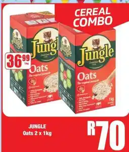 Boxer JUNGLE Oats 2 x 1kg offer