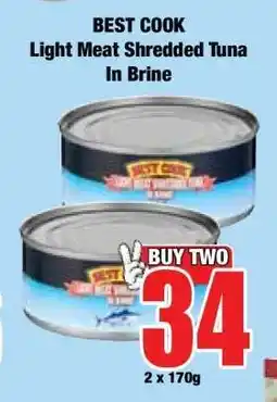 Boxer BEST COOK Light Meat Shredded Tuna In Brine offer