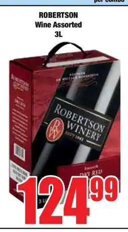 Boxer ROBERTSON WINE ASSORTED 3L offer