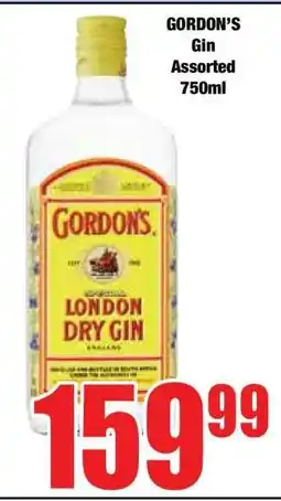 Boxer GORDON’S Gin Assorted 750ml offer