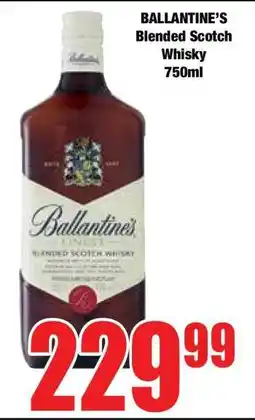 Boxer Ballantine's Blended Scotch Whisky 750ml offer