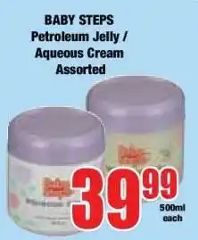 Boxer BABY STEPS Petroleum Jelly / Aqueous Cream Assorted offer
