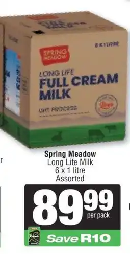 Spar Spring Meadow Long Life Milk offer