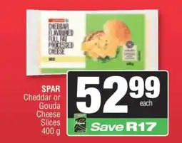 Spar SPAR Cheddar or Gouda Cheese Slices 400 g offer