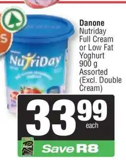 Spar Danone Nutriday Yoghurt offer