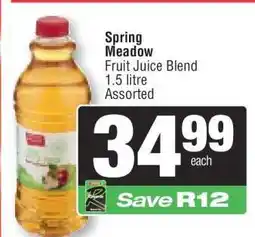 Spar Spring Meadow Fruit Juice Blend offer