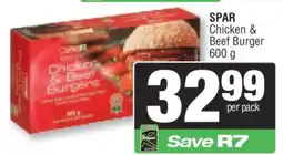 Spar SPAR Chicken & Beef Burger 600 g offer