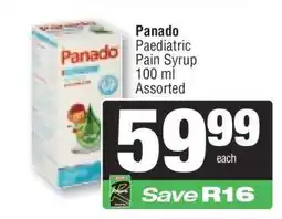 Spar Panado Paediatric Pain Syrup offer