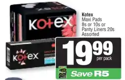 Spar Kotex offer