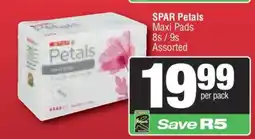 Spar SPAR Petals Maxi Pads offer