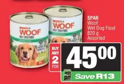 Spar SPAR Woof Wet Dog Food offer