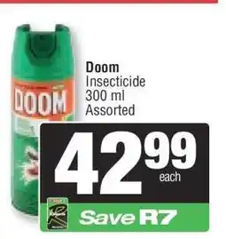 Spar DOOM INSECTICIDE offer