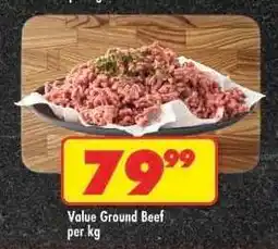Shoprite VALUE GROUND BEEF per kg offer