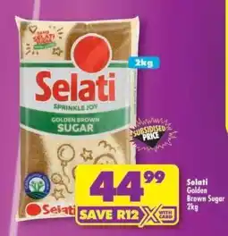 Shoprite Selati Golden Brown Sugar 2kg offer