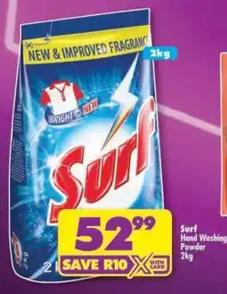 Shoprite Surf Hand Washing Powder-2Kg offer