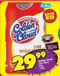 Shoprite Golden Cloud Cake Wheat Flour 2.5kg offer