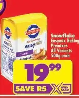 Shoprite Snowflake Easymix Baking Premixes offer