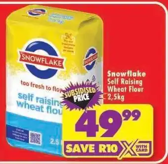 Shoprite Snowflake Self Raising Wheat Flour 2.5kg offer