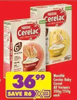 Shoprite Nestlé Cerelac Baby Cereal offer