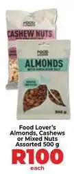 Food Lover's Market Almonds, cashews or mixed nuts offer