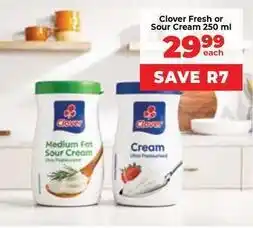 Food Lover's Market Clover - fresh or sour cream 250 ml offer