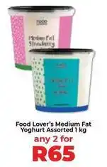 Food Lover's Market Medium fat yoghurt offer