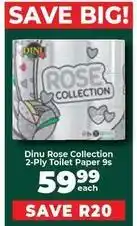 Food Lover's Market Dinu - rose collection 2-ply toilet paper 9s offer