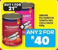 Usave Pilchards in tomato sauce offer