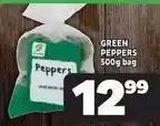 Usave Green peppers offer