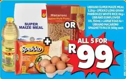 Usave Spekko - super maize meal, macaroni, sunflower oil, large eggs offer