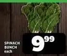 Usave Spinach bunch offer