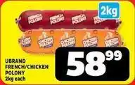 Usave French/chicken polony offer